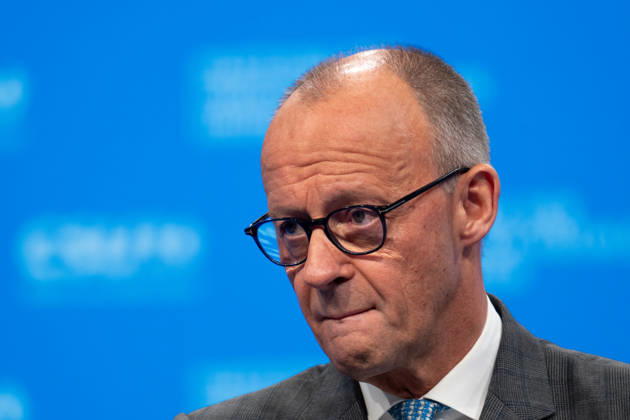 Tag 2, Parteitag 2026 der Partei CSU (Christlich-Soziale-Union) in der Messe München. Friedrich Merz (Bundeskanzler BRD Bundesrepublik Deutschland, CDU)