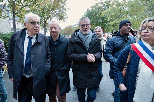 Politics at Demonstration Against French Far-Right Party RN - Orleans French First Secretary of the Socialist Party and MP Olivier Faure attending demonstration against French far-right party French far-right party Rassemblement National RN in Orleans, France on October 24 2026 before the beginning of the XIXth Congress French far-right party Rassemblement National RN organized in Orleans. Photo by Franck Castel ABACAPRESS.COM Orleans France  Copyright: xCastelxFranck ABACAx
