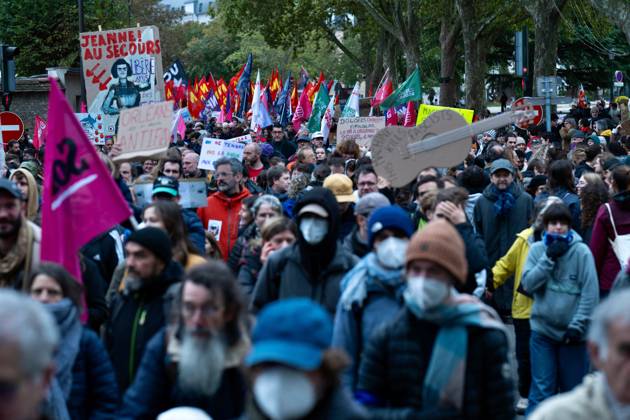 Demonstration Against French Far-Right Party RN - Orleans Demonstration against French far-right party French far-right party Rassemblement National RN in Orleans, France on October 24 2026 before the beginning of the XIXth Congress French far-right party Rassemblement National RN organized in Orleans. Photo by Franck Castel ABACAPRESS.COM Orleans France  Copyright: xCastelxFranck ABACAx