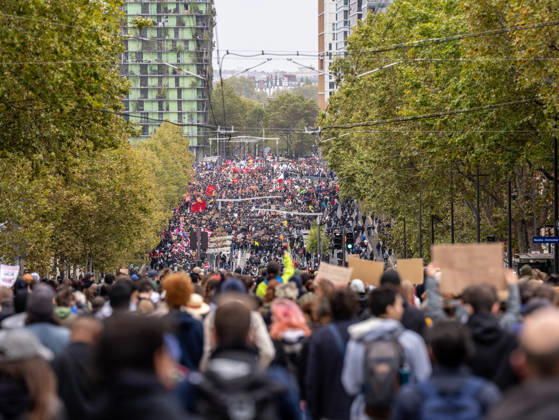 Paris demonstration on October 24, 2026 Paris, October 24, 2026 Charles Cohen Boyer Bestimage Paris demonstration on October 24, 2026 Paris, October 24, 2026 Paris, France  Copyright: xCharlesxCohenxBoyer BestimagexCharlesxCohenxBoyer Bestimagex