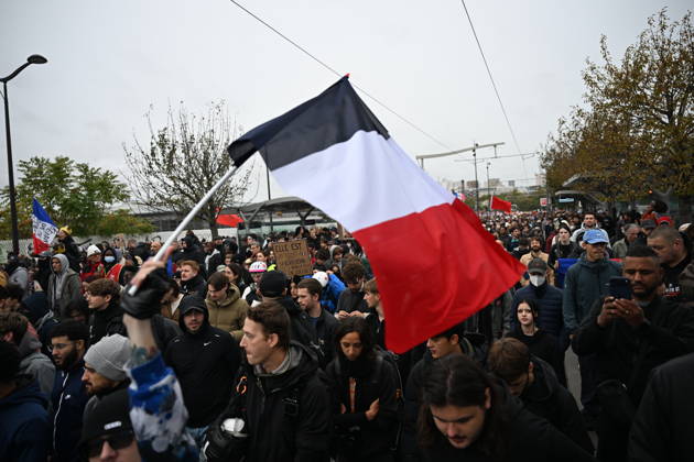Demonstrators gather near Porte d Italie amid ongoing protests in Paris PARIS, FRANCE - OCTOBER 24: Demonstrators gather near Porte d Italie in Paris, France, on October 24, 2026, during a demonstration amid ongoing social and political tensions in France. Police take security measures during the protests. Mouneb Taim Anadolu Paris France. Editorial use only. Please get in touch for any other usage.  Copyright: x2026xAnadoluxMounebxTaimx
