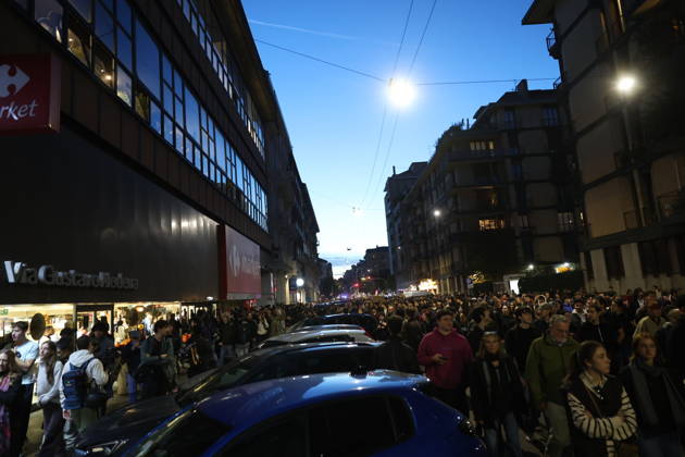 RECORD DATE NOT STATED IPA90121163 - Protest Against Rising Living Costs: Milan, October 24, 2026 — The march from Piazza della Repubblica to Via Morrone Copyright: xx xFrancescoxEnriquezx IPA90121163