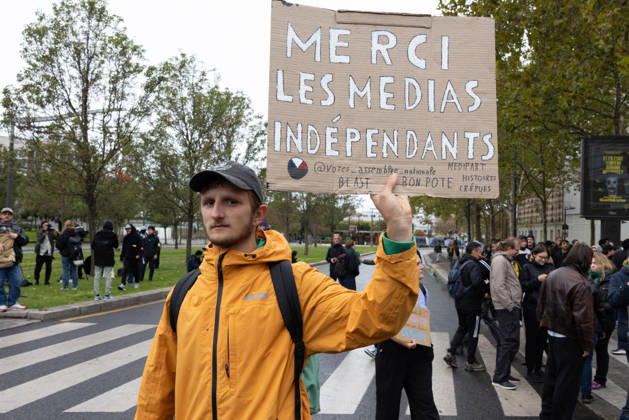 Demonstration on Saturday, October 24, 2026, starting at the Porte d’Italie in Paris. A large-scale rally brought together a massive crowd in the streets of the capital, reflecting strong popular mobilization. The demonstrators set off from the south of Paris, forming a dense procession in an atmosphere of collective mobilization. Frederic Levebvre Bestimage Paris France Copyright: xFredericxLefebvrex xBestimagexFredericxLefebvrex xBestimagex