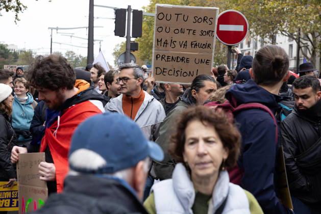 Demonstration on Saturday, October 24, 2026, starting at the Porte d’Italie in Paris. A large-scale rally brought together a massive crowd in the streets of the capital, reflecting strong popular mobilization. The demonstrators set off from the south of Paris, forming a dense procession in an atmosphere of collective mobilization. Frederic Levebvre Bestimage Paris France Copyright: xFredericxLefebvrex xBestimagexFredericxLefebvrex xBestimagex