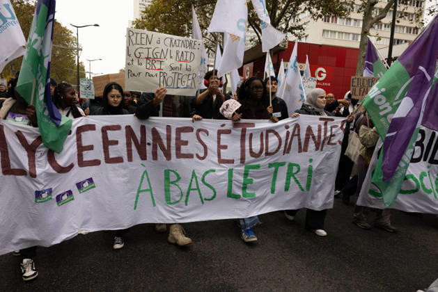 Demonstration on Saturday, October 24, 2026, starting at the Porte d’Italie in Paris. A large-scale rally brought together a massive crowd in the streets of the capital, reflecting strong popular mobilization. The demonstrators set off from the south of Paris, forming a dense procession in an atmosphere of collective mobilization. Frederic Levebvre Bestimage Paris France  Copyright: xFredericxLefebvrex xBestimagexFredericxLefebvrex xBestimagex