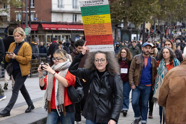 Demonstration on Saturday, October 24, 2026, starting at the Porte d’Italie in Paris. A large-scale rally brought together a massive crowd in the streets of the capital, reflecting strong popular mobilization. The demonstrators set off from the south of Paris, forming a dense procession in an atmosphere of collective mobilization. Frederic Levebvre Bestimage Paris France  Copyright: xFredericxLefebvrex xBestimagexFredericxLefebvrex xBestimagex