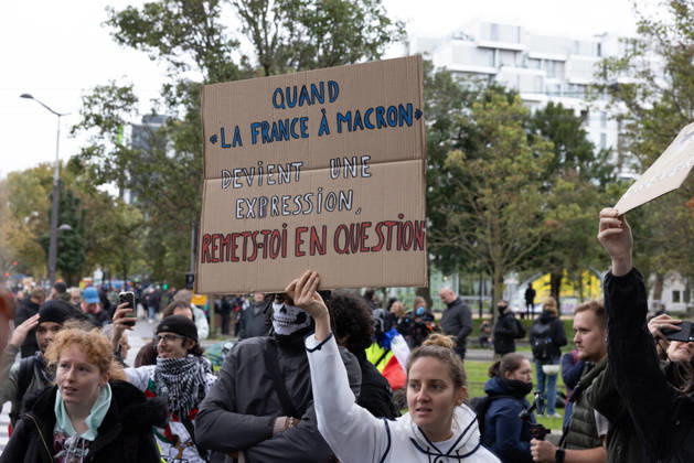 Demonstration on Saturday, October 24, 2026, starting at the Porte d’Italie in Paris. A large-scale rally brought together a massive crowd in the streets of the capital, reflecting strong popular mobilization. The demonstrators set off from the south of Paris, forming a dense procession in an atmosphere of collective mobilization. Frederic Levebvre Bestimage Paris France  Copyright: xFredericxLefebvrex xBestimagexFredericxLefebvrex xBestimagex