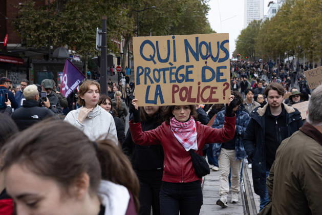 Demonstration on Saturday, October 24, 2026, starting at the Porte d’Italie in Paris. A large-scale rally brought together a massive crowd in the streets of the capital, reflecting strong popular mobilization. The demonstrators set off from the south of Paris, forming a dense procession in an atmosphere of collective mobilization. Frederic Levebvre Bestimage Paris France  Copyright: xFredericxLefebvrex xBestimagexFredericxLefebvrex xBestimagex