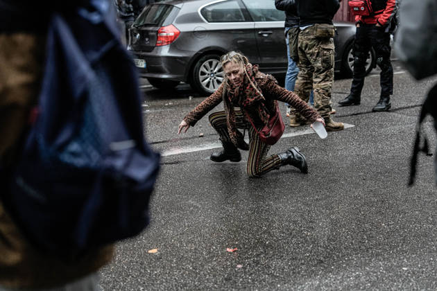 Police intervene in demonstrators amid ongoing protests in Nancy NANCY, FRANCE - OCTOBER 24: Police clash with protesters with water cannons and tear gas during a demonstration amid ongoing social and political tensions in Nancy, France, on October 24, 2026. Muhammed Said Tako Anadolu Nancy France. Editorial use only. Please get in touch for any other usage.  Copyright: x2026xAnadoluxMuhammedxSaidxTakox