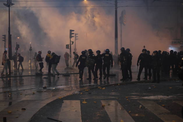 A demonstration against government policy wad held in Paris, France, on October 24, 2026. Protests follow last weekend s demonstrations, which were marked by violent clashes and widespread damage. (CTKxPhoto PavelxNemecek) CTKPhotoF202610240025601 CTKPhotoF202610240025601