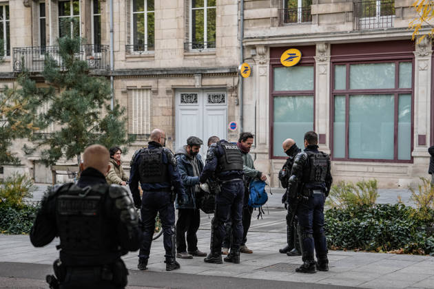 Police intervene in demonstrators amid ongoing protests in Nancy NANCY, FRANCE - OCTOBER 24: Police take measures during a demonstration amid ongoing social and political tensions in Nancy, France, on October 24, 2026. Muhammed Said Tako Anadolu Nancy France. Editorial use only. Please get in touch for any other usage.  Copyright: x2026xAnadoluxMuhammedxSaidxTakox