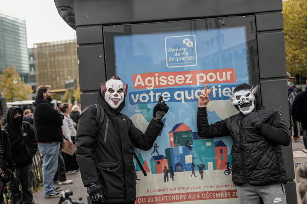 Police intervene in demonstrators amid ongoing protests in Nancy NANCY, FRANCE - OCTOBER 24: Protesters holding banners gather as police take security measures during a demonstration amid ongoing social and political tensions in Nancy, France, on October 24, 2026. Muhammed Said Tako Anadolu Nancy France. Editorial use only. Please get in touch for any other usage.  Copyright: x2026xAnadoluxMuhammedxSaidxTakox