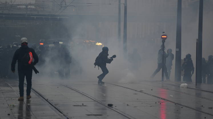 A demonstration against government policy wad held in Paris, France, on October 24, 2026. Protests follow last weekend s demonstrations, which were marked by violent clashes and widespread damage. (CTKxPhoto PavelxNemecek) CTKPhotoF202610240029001  CTKPhotoF202610240029001