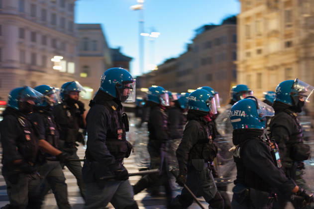 IPA90132216 - October 24, 2026: Demonstration in Rome organized by the October 17 Movement. P.S.: The photo may be used provided that the context in which it was taken is respected and that there is no intent to defame or disparage the individuals depicted.  Copyright: xStefanoxRonchinix xStefanoxxRonchinix IPA90132216