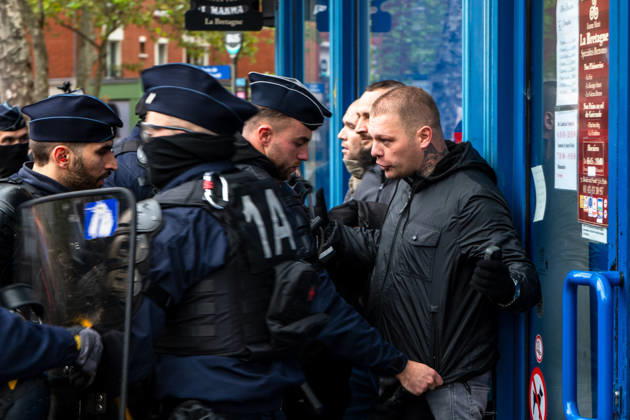 October 24, 2026, Paris, Antwerp, France: PARIS - OCTOBER 24 2026..110,000 people have taken to the streets in Paris for the second weekend running. Across France, the figure stands at 450,000. .The City of Paris authorised a demonstration away from the city centre after events got completely out of hand last weekend..Various trade unions, united under the well-known banner of Les Gilets Jaunes, together with the young people who have been protesting for weeks, had called for this demonstration..It was a colourful mix of young and old and people of all ethnicities¦ who took to the streets together to demand, amongst other things, greater purchasing power, to protest against the genocide in Gaza and against racism¦..Shortly after - ZUMAr234 20261024_zip_r234_016 Copyright: xBobxReijndersx