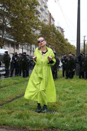 Yellow Vests Protest Act II - Paris Demonstration in favor of purchasing power, the protection of public services, and fiscal and social justice, in Paris on October 24, 2026 as part of a nationwide call for mobilisation bringing together former members of the Yellow Vest movement, labor unions, high school and university students. Photo by Florian Aventurier ABACAPRESS.COM Paris France  Copyright: xAvenetxPascal ABACAx