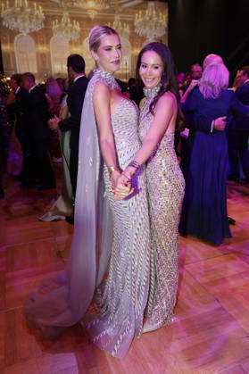Verena Kerth mit Gast beim 31. Leipziger Opernball 2026 in der Oper Leipzig. Leipzig, 24.10.2026