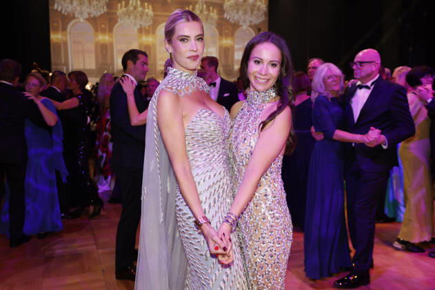 Verena Kerth mit Gast beim 31. Leipziger Opernball 2026 in der Oper Leipzig. Leipzig, 24.10.2026