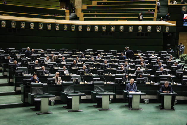 October 25, 2026, Tehran, Iran: A broad view of the parliamentary hall shows members dispersed across banks of green seats and desk monitors at the Islamic Consultative Assembly in Tehran, Iran, on October 25, 2026. The Islamic Consultative Assembly resumed an open sitting in its Tehran chamber with a mix of in-person and remote participation, according to parliamentary reporting. Tehran Iran - ZUMAi98_ 20261025_zih_i98_106 Copyright: xIcanax
