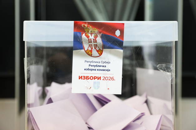 SERBIA, BELGRADE - OCTOBER 25, 2026: A ballot box is seen at a polling station during the 2026 Serbian parliamentary election. On 25 October, the Serbs went to the polls to elect members of the country s unicameral parliament, Narodna Skupshtina. Alexander Ryumin TASS  99953359